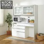 【NITORI 宜得利家居】◎組合式櫥櫃 電器櫃 LIGARE 160 白色 滑門(組合式櫥櫃 電器櫃 櫥櫃 LIGARE)