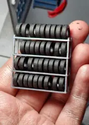 Tire stand - Garage Diorama Part Accessory 1/64 Scale