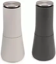Milltop Salt and Pepper Grinder Set with Adjustable Grind Size Coarseness, Dark