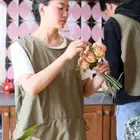 Solid Color Unisex Apron Light Luxury Waterproof Apron Chef Apron Women