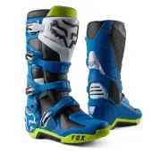 New Fox Racing Motion Boots - Blue/Yellow - US Size 11.5 - 29682-026-11.5