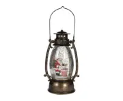 Christmas Water Globe Lantern Light Glitter Swirling Battery USB Home Deco Gift
