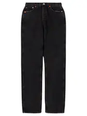 RE/DONE | High Rise Loose Jean in Washed Black | The UNDONE