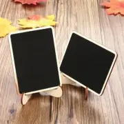 Cute Message Rectangular Wooden Chalkboard Blackboard Notice Board With-Stand