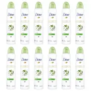 12PK Dove 127g/220ml Antiperspirant Advanced Care Go Fresh Cucumber/Green Tea