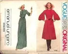 1978 Vintage VOGUE Sewing Pattern B36" DRESS (1707) By EMANUEL UNGARO