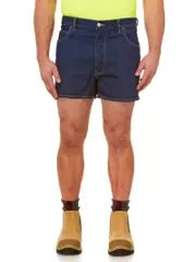 King Gee Denim Shorts Stone Wash