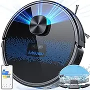 Lubluelu Robot Vacuum 4000Pa, 2 in 1 Robot Vacuum Cleaner and Mop, Lidar Navigation, 5 Editable Mapping,10 No-go Zones,App/Alexa, Robot Vacuum Cleaner for Pet Hair, Carpet,Hard Floor SL60D