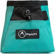 [Psychi] Chalk Bouldering Bucket Stand Bag for Rock Climbing with Front and Rear Zip Storage