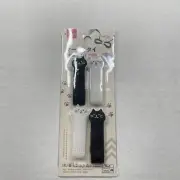 Daiso Japan Cable Tie Cat Pack of 4 White Black 0.6"x7.1" Organizer Hook Loop