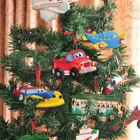 在飛比找ETMall東森購物網優惠-外貿歐美大牌鄉村圣誕托馬斯小汽車飛機圣誕樹掛件裝飾品禮物