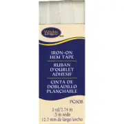 Wrights 117-608-028 Iron-On Hem Tape 1/2"X3yd-Oyster
