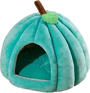 Pet Cave Bed - Dog Cave Bed Large | Small Dog Bed Cave | Enclosed Dog Bed | Halloween Pet Kitten Cave House Pumpkin Shaped | Enclosed Thermal Pet House | Pet Sleeping Bed for Indoor Cats | Small Dogs