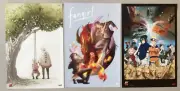Lot of 3 Viz 12 x 18 inch Posters: Naruto and Fangirl
