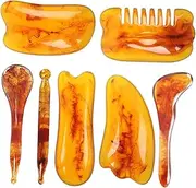 Beavorty Face Body Gua Sha Massage Set Tool for Skin Care Essential Oil Compatible Enhance Complexion