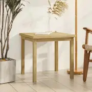 Solid Wood Teak Side Table 17x17 Modern Rustic End Table Accent Piece