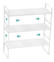 3 Pack Expandable Spice Rack Shelves Organizer, Storage Shelves,Space Saving
