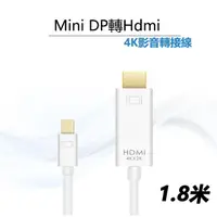 在飛比找momo購物網優惠-【LineQ】Mini DP轉Hdmi 4K 1.8米高清影