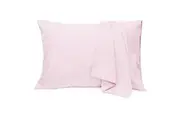LINENOVA Set of 2 Microfiber Pillow cases 5 Sizes Choice (Light Pink)