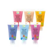 6pc Djeco Sweet Finger Paint Tubes Kids/Children Colouring/Drawing Art 18m+