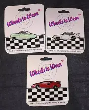 PIN LAMBORGHINI COUNTACH * PORSCHE 930 TURBO * CADILLAC Vintage 1986 SET 3 NEW!
