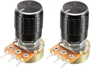 XYWHPGV 2Pcs 1K Ohm Variable Resistors Single Turn Rotary Carbon Film Taper Potentiometer with Knobs(a6b4d a3ec1 499e9 84bfe ef7c7 b88c3
