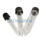 5/10/15/20/25/30/50/100ml Lab Glass Scale Centrifuge Tube V-bottom Screw Cap