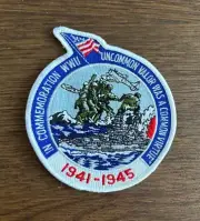 In Commemoration WWII Uncommon Valor Was A Common Virtue 1941-1945 Patch 4" New