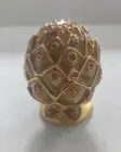 ESTEE LAUDER ARTICHOKE GUILLOCHE COMPACT DAZZLING SILVER COMPACT SOLID PERFUME