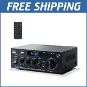 Compact Hi-Fi Stereo Receiver & Bluetooth Amplifier with Karaoke for Home Use