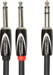 Roland RCC-10-TR28 Oxygen-Free Dual 1/4" to 1/4" Quality Splitter Cable 10ft
