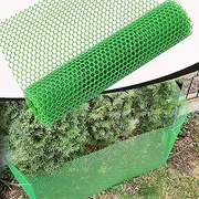 Heavy Duty 1m x 13m Garden Climbing Net Durable Plastic Mesh Fence for Plant Support Rot Resistant Trellis Netting with 0.8cm Holes Green Grid Net for Climbing Plants