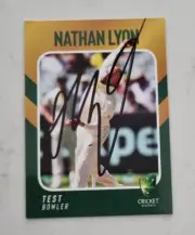 NATHAN LYON CRICKET SIGNED IN PERSON Tap n play BBL CARD "BUY GENUINE"
