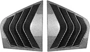 2Pcs Carbon Fiber Car Rear Quarter Window Louvers Cover Window Side Air Vent Compatible for KIA Stinger 2018-2024