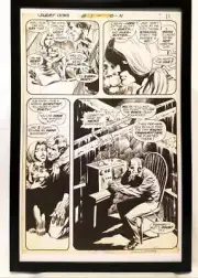 Swamp Thing #1 pg. 9 by Bernie Wrightson 11x17 FRAMED Original Art Poster DC Com