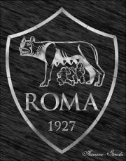 Stencil As Roma logo Football Reusable Pattern Wall Art Sport