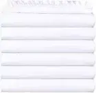 White Flat & Fitted Sheet, Pillowcase Bed Sheet for Home Bedding, & Hospital