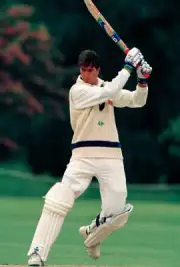 Michael Vaughan batting for Yorkshire against Oxford Universi- Old Cricket Photo