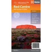 Hema Red Centre Alice Springs to Ulluru Map