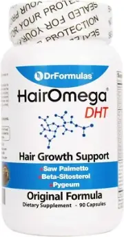 Hairomega Original Hair Vitamins Without Biotin, DHT Blocker For Hair Growing