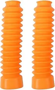 2Pcs Motorcycle Front Fork Cover Gaiters Gators Boot Shock Protector Dust Guard Fit for Off Road Pit Dirt Bike(Yellow)