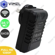 Wall Adapter Plug Camera WIFI Wireless 64GB Power Security Home Nanny Mini