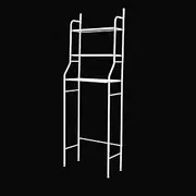 Canbe 3 Tiers Toilet Shelf Bathroom Rack Over Laundry Washing Machine Storage Shelves (White)