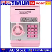 Piggy Bank ATM Machine Electronic Safe Money Jar for Boys Girls (Pink) AU