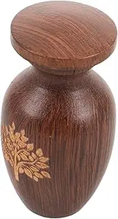 Beautiful Decorative Pet Urn Wooden Casket for Dog Cat Ashes Funeral Box Memory Keepsake for Pets