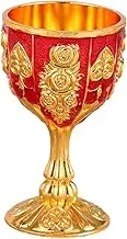Vintage Goblet Martini Glasses Vintage Decor Red Drinking Glasses Decorative Goblet Espresso Cups Gold Stem Wine Long Stem Wine Glasses Mug Red Wine Goblet Chalice Wine Cup Alloy