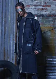 [DARKER WAVS] Compression Unisex Fleece Parka Jacket