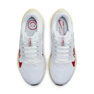 【NIKE 耐吉】慢跑鞋 女鞋 運動鞋 緩震 W AIR ZOOM PEGASUS 40 PRM ANY 白紅 FB7703-100