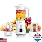 Simplus 3 in 1 Blender and Food Processor Combo for Kitchen, Small Electric F