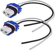 Pexorin 2Pcs Car Headlamp Bulb Holder Repair Wiring Replacement 8GH 005 635-12, for Land, for Rover, for Range, for Rover, Evoque 2011-2019 Wiring Harness Adapters Headlight Bulb Socket Adapter
